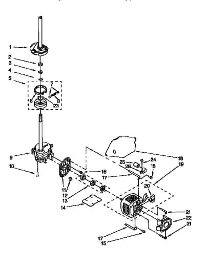 BRAKE,CLUTCH,GEARCASE,MOTOR&PUMP
