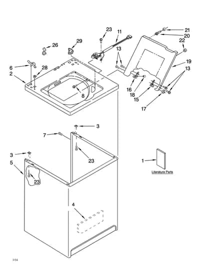 TOP AND CABINET PARTS
