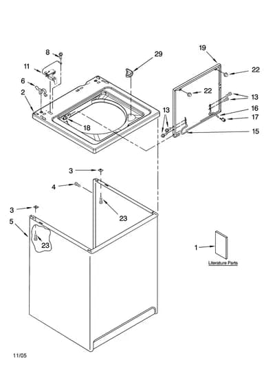 TOP AND CABINET PARTS