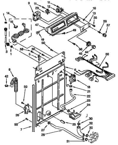 CONTROL AND REAR PANEL PARTS