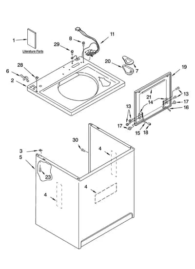 TOP AND CABINET PARTS