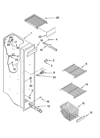 FREEZER LINER PARTS