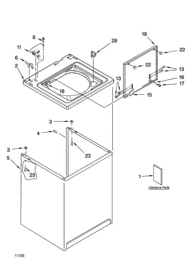 TOP AND CABINET PARTS