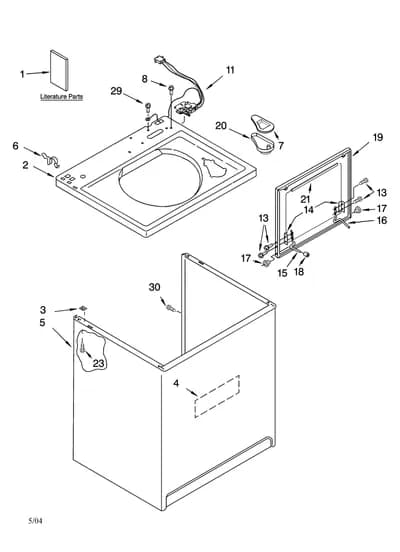 TOP AND CABINET PARTS