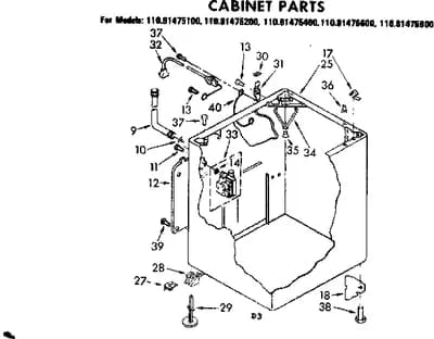 CABINET PARTS