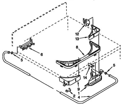 BLEACH, DETERGENT AND RINSE DISPENSER PARTS