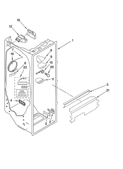 REFRIGERATOR LINER PARTS