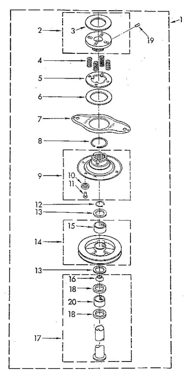 BASKET DRIVE AND BRAKE