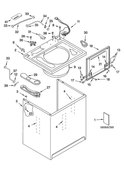 TOP AND CABINET PARTS