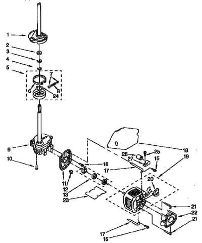 BRAKE, CLUTCH, GEARCASE, MOTOR AND PUMP PARTS