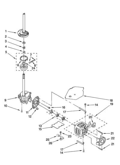 BRAKE, CLUTCH, GEARCASE, MOTOR AND PUMP PARTS