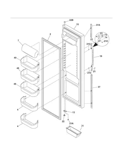REFRIGERATOR DOOR