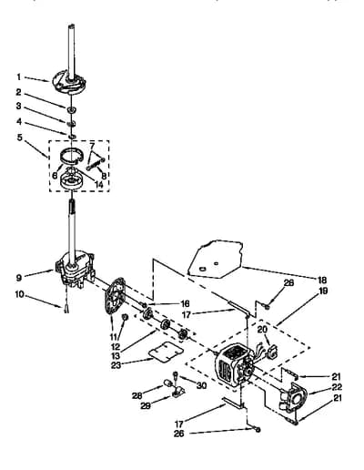 BRAKE,CLUTCH,GEARCASE,MOTOR&PUMP
