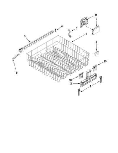 UPPER RACK AND TRACK PARTS