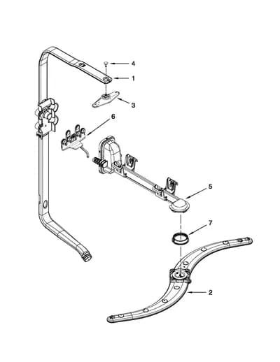 UPPER WASH AND RINSE PARTS
