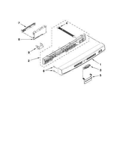 CONTROL PANEL AND LATCH PARTS
