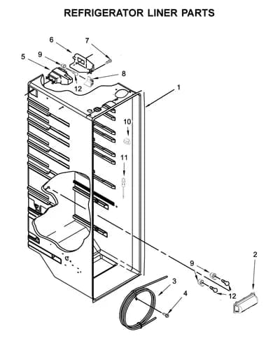 REFRIGERATOR LINER PARTS
