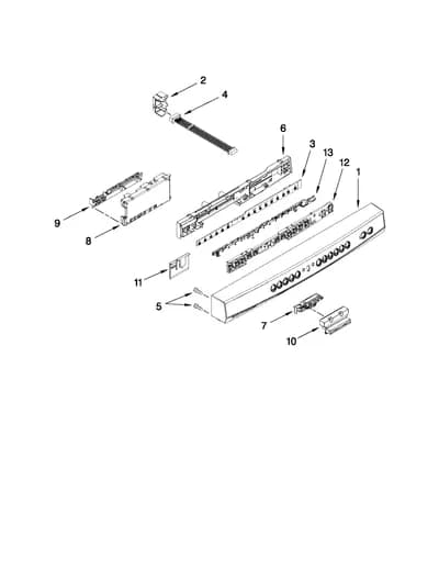 CONTROL PANEL AND LATCH PARTS