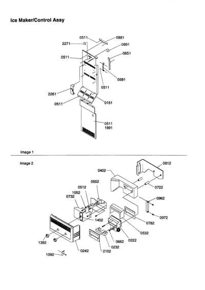 ICE MAKER/CONTROL ASSEMBLY