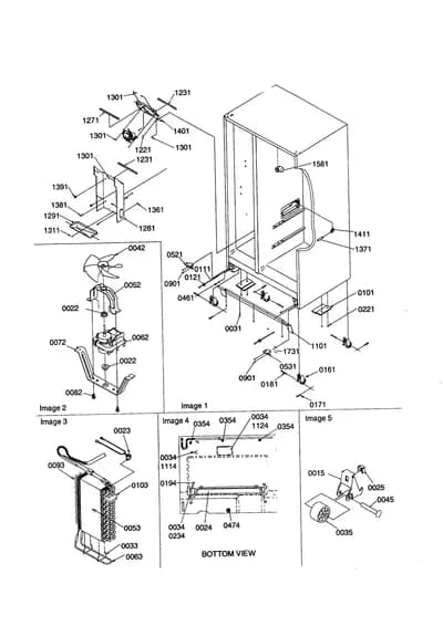 DRAIN SYSTEMS/ROLLERS/EVAPORATOR