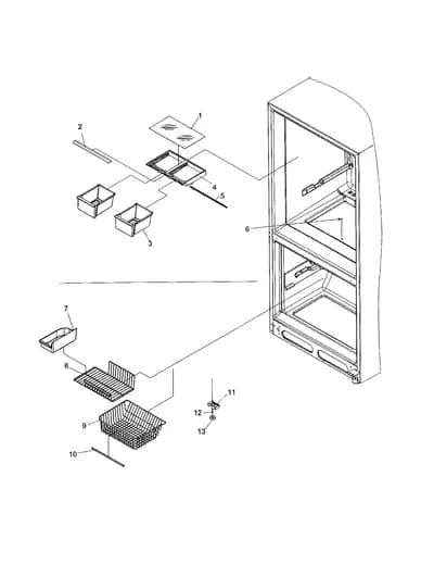 CRISPER/FREEZER FEATURE