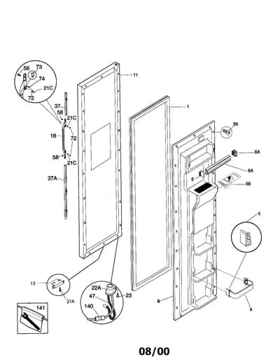 FREEZER DOOR