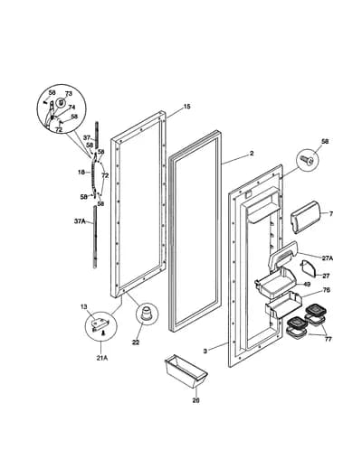 REFRIGERATOR DOOR