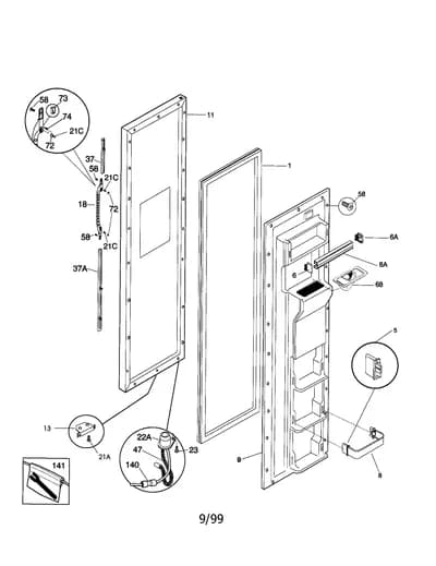 FREEZER DOOR