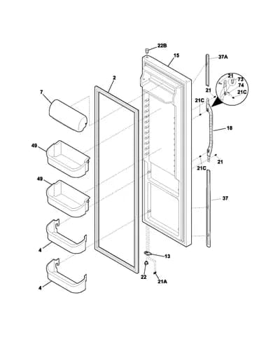 REFRIGERATOR DOOR