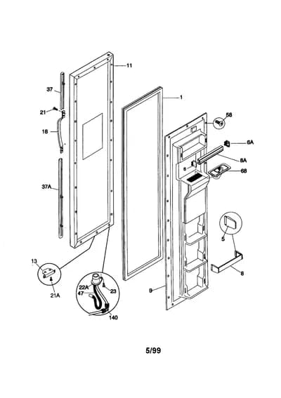 FREEZER DOOR