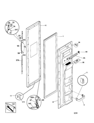 FREEZER DOOR