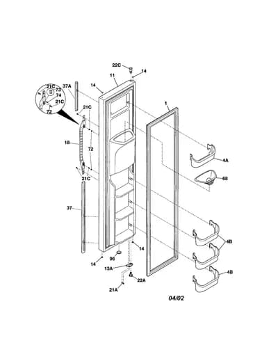FREEZER DOOR