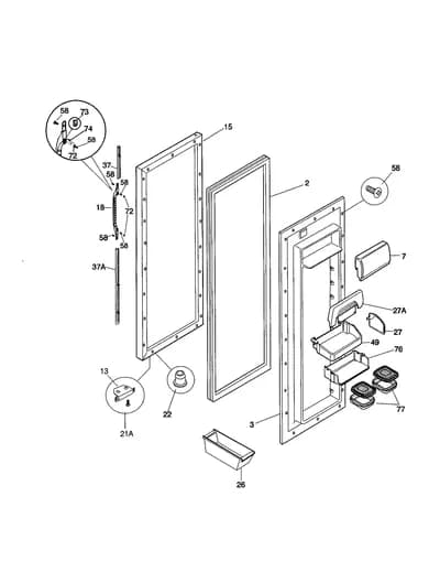 REFRIGERATOR DOOR