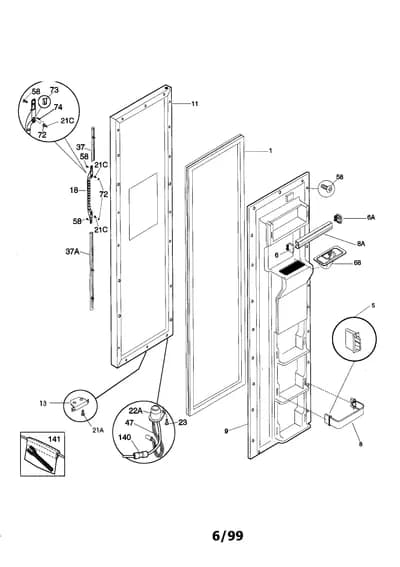 FREEZER DOOR