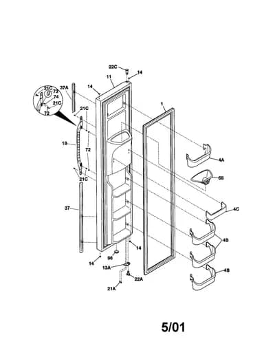 FREEZER DOOR
