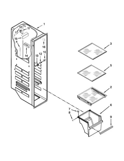 FREEZER LINER PARTS