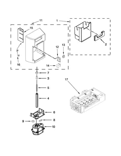 MOTOR AND ICEMAKER PARTS