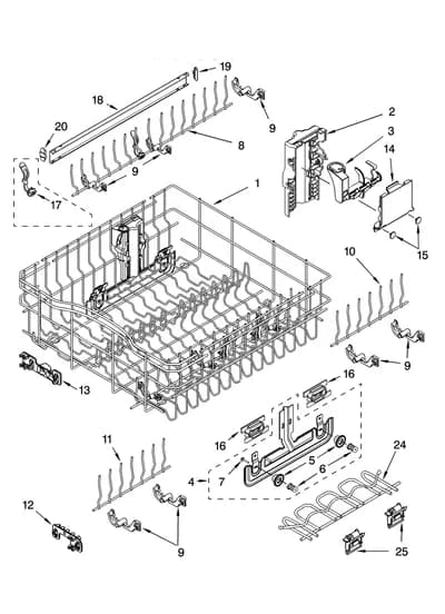 UPPER RACK AND TRACK PARTS