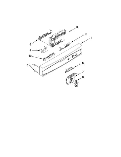 CONTROL PANEL AND LATCH PARTS