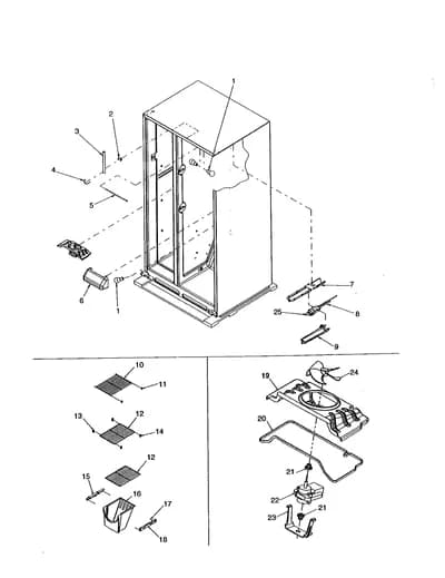 FREEZER SHELVING, REF.LIGHTS