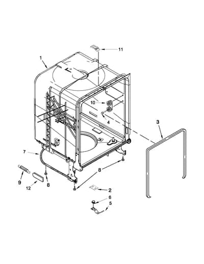 TUB AND FRAME PARTS