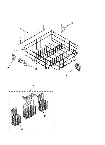 LOWER RACK PARTS