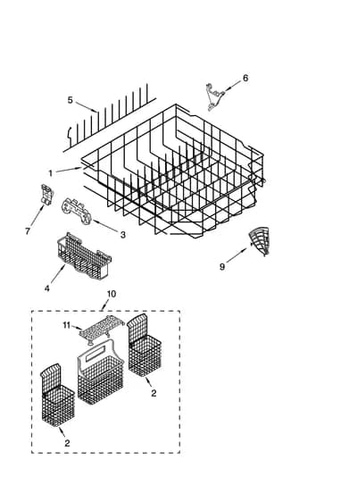 LOWER RACK PARTS