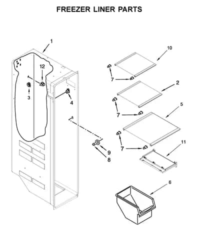 FREEZER LINER PARTS