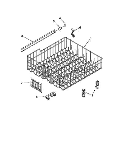 UPPER RACK AND TRACK PARTS