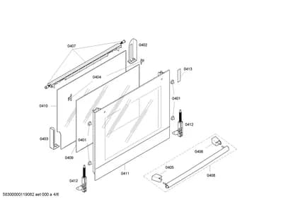 Door & Housing, Hinges (0401-0413)