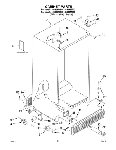 CABINET PARTS
