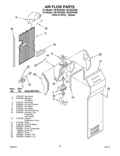 AIR FLOW PARTS