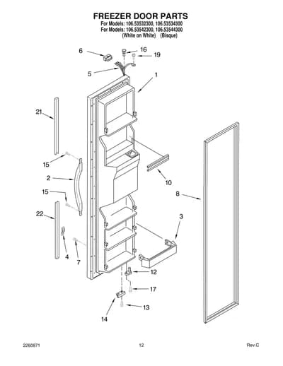 FREEZER DOOR PARTS