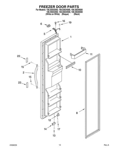 FREEZER DOOR PARTS